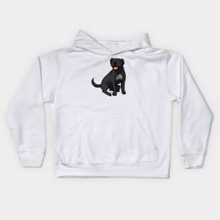 Dog - American Pit Bull  Terrier - Black Natural Kids Hoodie